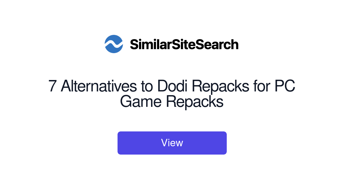 7 Alternatives To Dodi Repacks For PC Game Repacks - SimilarSiteSearch