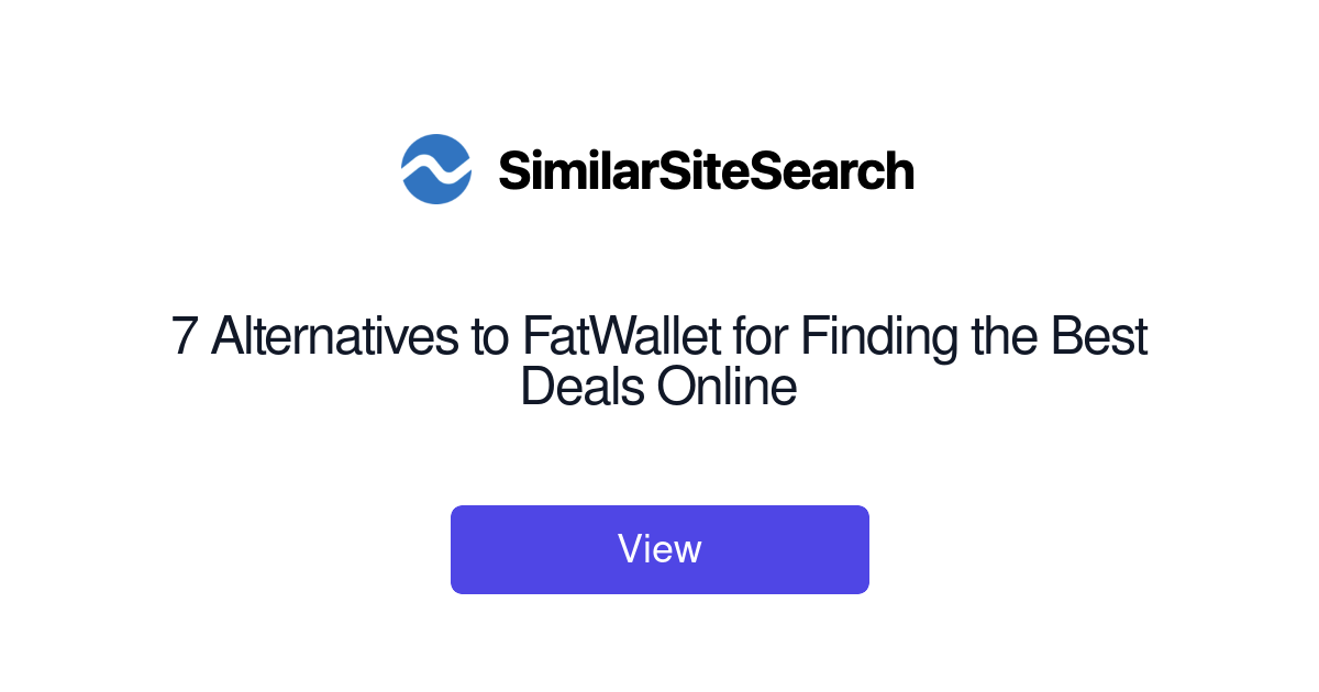 7 Alternatives to FatWallet for Finding the Best Deals Online