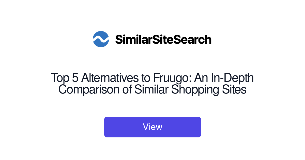 Top 33 Similar websites like fruugo.com and alternatives