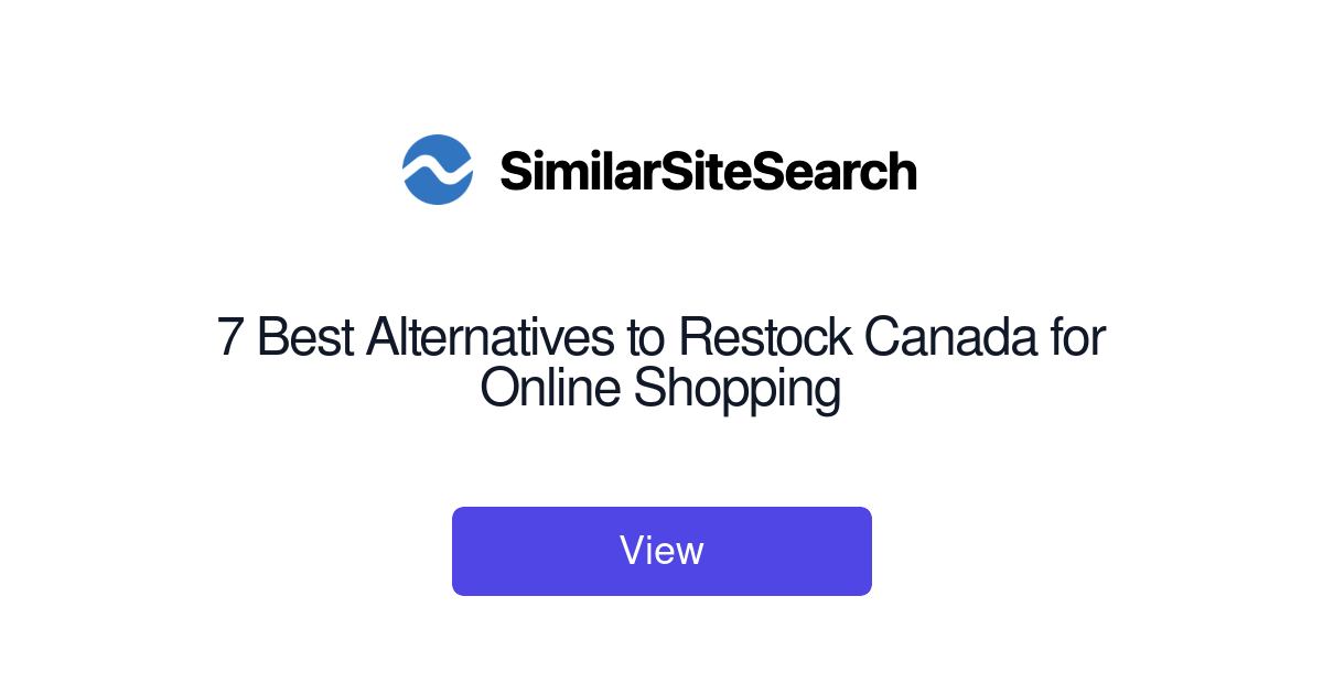 Top 66 Similar websites like restock.ca and alternatives